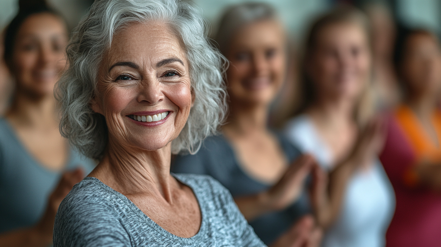 Активні люди 55+ займаються фітнесом у нашому центрі